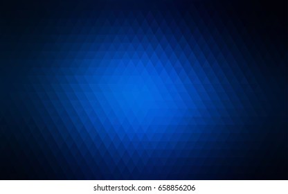 Dark BLUE vector abstract mosaic background. Colorful abstract illustration with gradient. A new texture for your design.