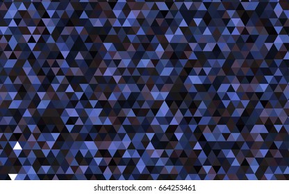 Dark BLUE vector abstract mosaic template. Glitter abstract illustration with an elegant design. The completely new template can be used for your brand book.