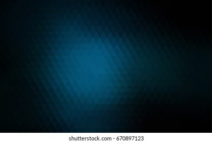 Dark BLUE vector abstract mosaic background. Creative illustration in halftone style with gradient. The elegant pattern can be used as part of a brand book.