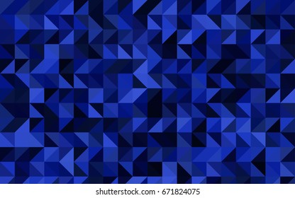Dark BLUE vector abstract mosaic pattern. A completely new color illustration in a vague style. The template can be used as a background for cell phones.