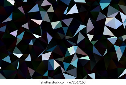 Dark BLUE vector abstract mosaic pattern. Glitter abstract illustration with an elegant design. The template can be used as a background for cell phones.
