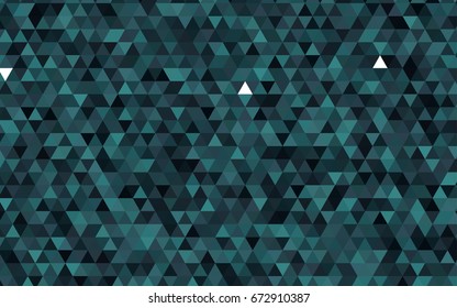 Dark BLUE vector abstract mosaic background. Shining illustration, which consist of triangles. The completely new template can be used for your brand book.