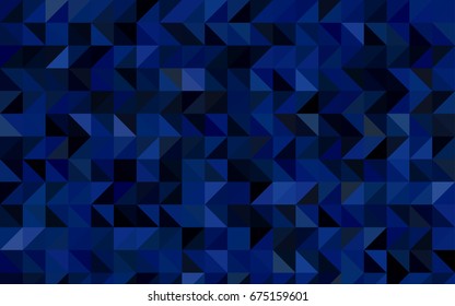Dark BLUE vector abstract mosaic background. Colorful illustration in abstract style with gradient. A completely new template for your business design.