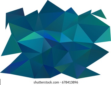 Dark BLUE vector abstract mosaic background. Glitter abstract illustration with an elegant design. A new texture for your design.