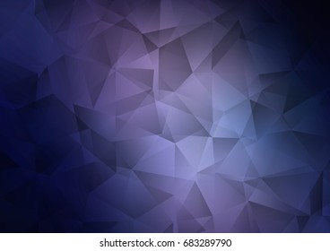 Dark BLUE vector abstract mosaic pattern. Shining colored illustration in a brand-new style. Brand-new style for your business design.