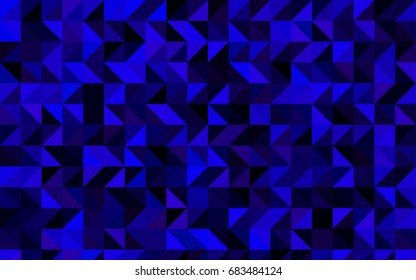 Dark BLUE vector abstract mosaic background. Brand-new colored illustration in blurry style with gradient. The completely new template can be used for your brand book.
