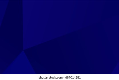 Dark BLUE vector abstract mosaic background. Modern geometrical abstract illustration with gradient. The elegant pattern can be used as part of a brand book.