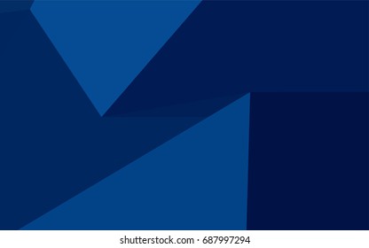 Dark BLUE vector abstract mosaic template. Colorful abstract illustration with gradient. The completely new template can be used for your brand book.