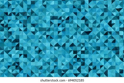 Dark BLUE vector abstract mosaic background. Creative geometric illustration in Origami style with gradient. The completely new template can be used for your brand book.