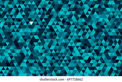 Dark BLUE vector abstract mosaic template. Creative illustration in halftone style with gradient. Brand-new style for your business design.