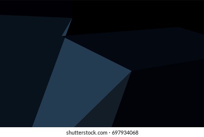 Dark BLUE vector abstract mosaic template. A completely new color illustration in a vague style. A completely new template for your business design.