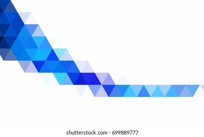 Dark BLUE vector abstract mosaic pattern. Colorful illustration in abstract style with gradient. A completely new design for your business.