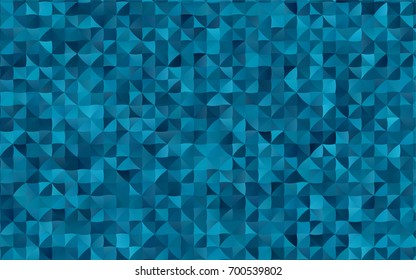Dark BLUE vector abstract mosaic background. A vague abstract illustration with gradient. A completely new design for your business.