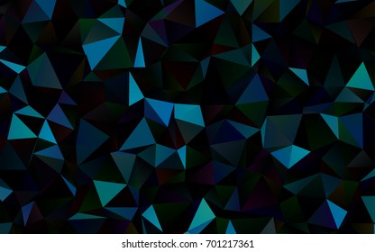 Dark BLUE vector abstract mosaic template. Glitter abstract illustration with an elegant design. The completely new template can be used for your brand book.