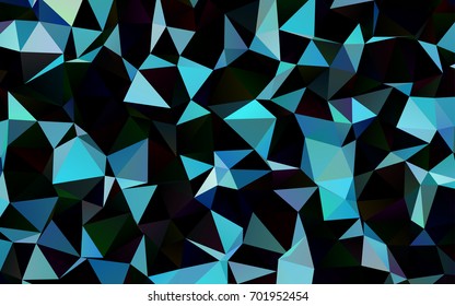 Dark BLUE vector abstract mosaic background. An elegant bright illustration with gradient. A completely new template for your business design.