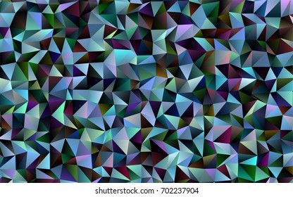 Dark BLUE vector abstract mosaic pattern. Colorful abstract illustration with gradient. The completely new template can be used for your brand book.