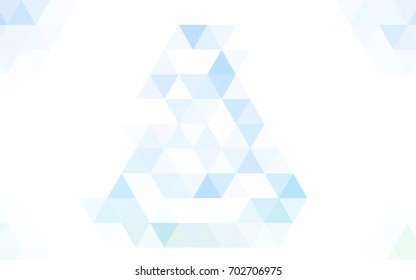 Dark BLUE vector abstract mosaic template. Colorful illustration in abstract style with gradient. A completely new template for your business design.