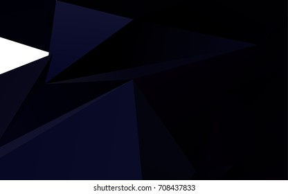 Dark BLUE vector abstract mosaic background. A completely new color illustration in a vague style. Brand-new design for your business.