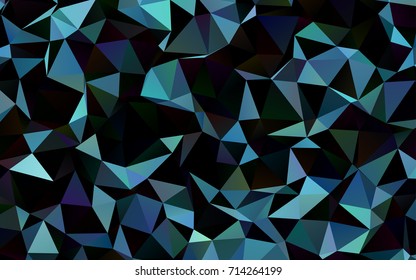 Dark BLUE vector abstract mosaic pattern. Modern geometrical abstract illustration with gradient. The completely new template can be used for your brand book.