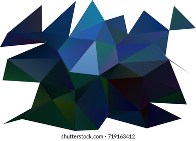 Dark BLUE vector abstract mosaic pattern. An elegant bright illustration with gradient. The template can be used as a background for cell phones.
