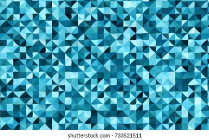 Dark BLUE vector abstract mosaic template. Colorful illustration in abstract style with gradient. The best triangular design for your business.