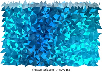 Dark BLUE vector abstract mosaic pattern. An elegant bright illustration with gradient. Brand-new style for your business design.
