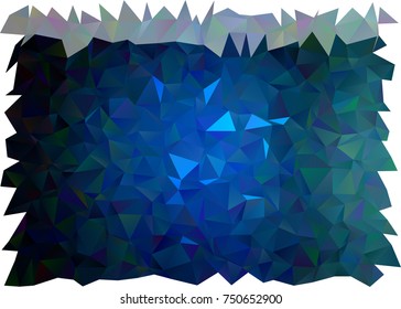 Dark BLUE vector abstract mosaic pattern. Creative illustration in halftone style with gradient. A new texture for your design.