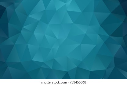 Dark BLUE vector abstract mosaic background. An elegant bright illustration with gradient. Brand-new style for your business design.