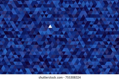 Dark BLUE vector abstract mosaic pattern. Glitter abstract illustration with an elegant design. A completely new design for your business.