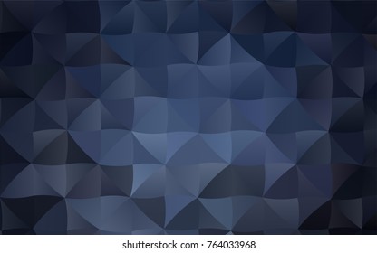 Dark BLUE vector abstract mosaic background. Colorful illustration in abstract style with gradient. Brand-new design for your business.