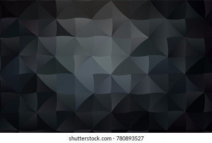 Dark BLUE vector abstract mosaic pattern. Creative illustration in halftone style with gradient. Brand-new style for your business design.