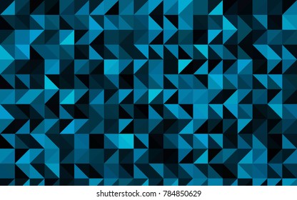 Dark BLUE vector abstract mosaic background. An elegant bright illustration with gradient. The elegant pattern can be used as part of a brand book.
