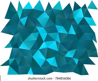 Dark BLUE vector abstract mosaic pattern. Creative illustration in halftone style with gradient. A new texture for your design.