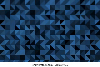 Dark BLUE vector abstract mosaic background. Brand-new colored illustration in blurry style with gradient. The completely new template can be used for your brand book.