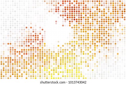 Dark BLUE vector abstract pattern with circles. Geometry template for your business design. Background with colored spheres.