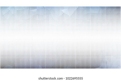 DARK BLUE vector abstract pattern with circles. Geometry template for your business design. Background with colored spheres.