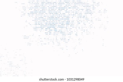 Dark BLUE vector abstract pattern with circles. Geometry template for your business design. Background with colored spheres.