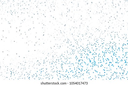 Dark BLUE vector abstract pattern with circles. Geometry template for your business design. Background with colored spheres.