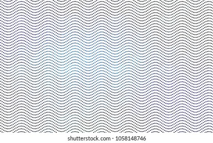 Dark BLUE vector abstract pattern with circles. Geometry template for your business design. Background with colored spheres.