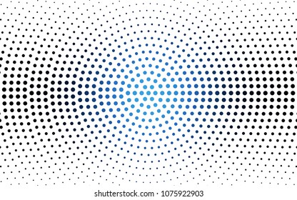 DARK BLUE vector abstract pattern with circles. Geometry template for your business design. Background with colored spheres.