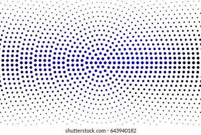 DARK BLUE vector abstract pattern with circles. Geometry template for your business design. Background with colored spheres.