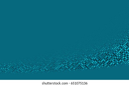 Dark BLUE vector abstract pattern with circles. Geometry template for your business design. Background with colored spheres.