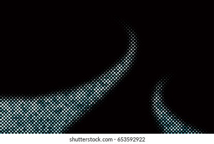 Dark BLUE vector abstract pattern with circles. Geometry template for your business design. Background with colored spheres.