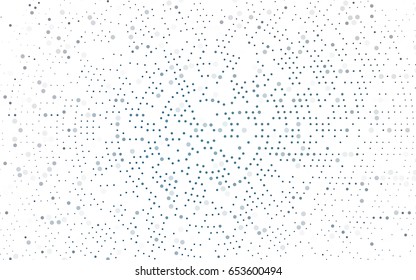 Dark BLUE vector abstract pattern with circles. Geometry template for your business design. Background with colored spheres.