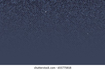 Dark BLUE vector abstract pattern with circles. Geometry template for your business design. Background with colored spheres.