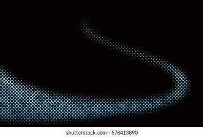Dark BLUE vector abstract pattern with circles. Geometry template for your business design. Background with colored spheres.