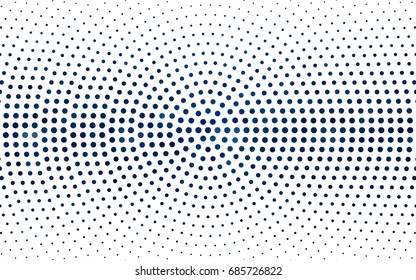 DARK BLUE vector abstract pattern with circles. Geometry template for your business design. Background with colored spheres.