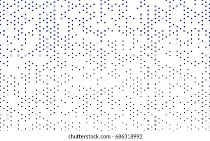 Dark BLUE vector abstract pattern with circles. Geometry template for your business design. Background with colored spheres.
