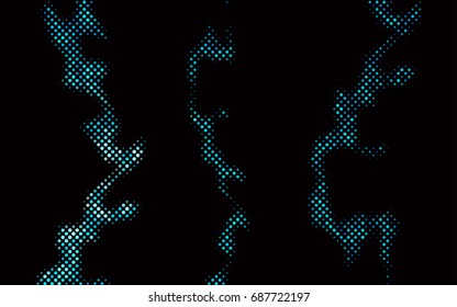 Dark BLUE vector abstract pattern with circles. Geometry template for your business design. Background with colored spheres.