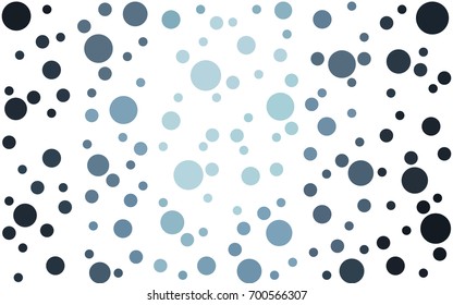 DARK BLUE vector abstract pattern with circles. Geometry template for your business design. Background with colored spheres.